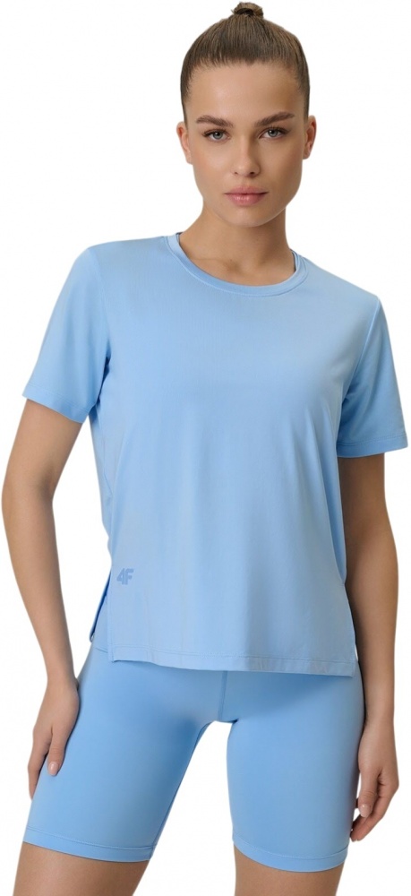 Футболка 4F TSHIRT FNK F1847 4FWSS26TFTSF1847-33S р.XS блакитний