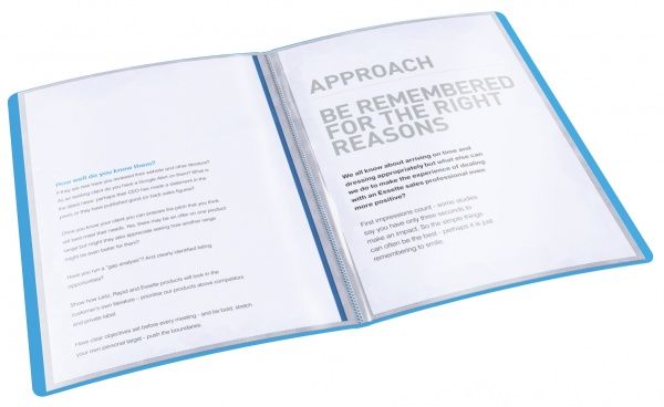 Папка з файлами А4 20 файлів синя 623990 Esselte