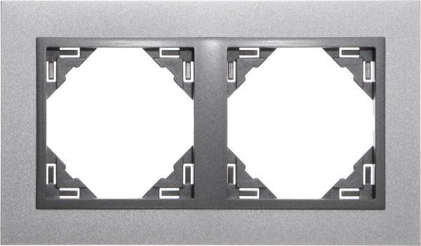 Рамка Efapel Animato Logus алюминий 90920 TAS