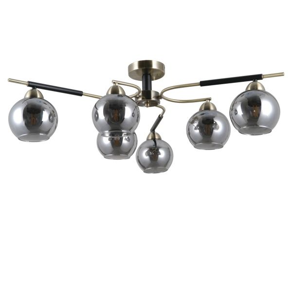 Люстра потолочная Victoria Lighting 6x40 Вт E27 бронза Elfi/PL6 