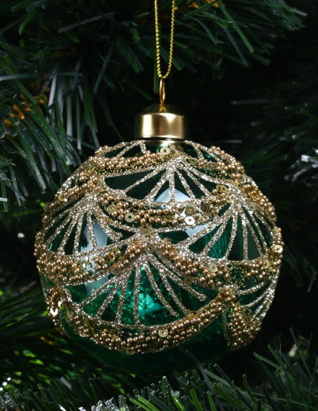 Шар новогодний 80 мм в ассортименте ABT620890