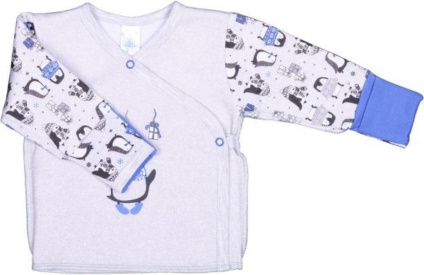 Распашонка детская Baby Veres Penguins р.62 голубой 