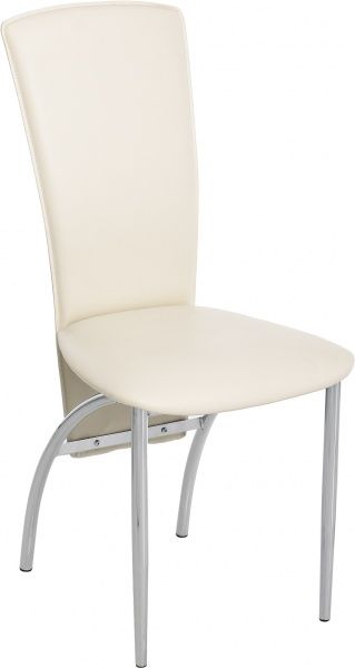 Стул обеденный Nowy Styl AMELY CHROME (BOX) (CH) V-18 хром/молочный