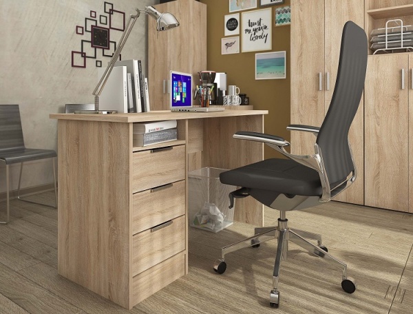 Стол письменный SOKME Студент белый 