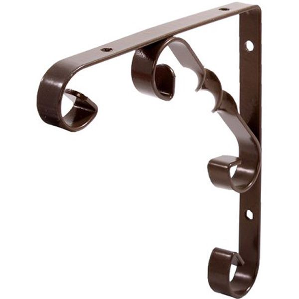 Кронштейн  L7404AB орнаментал 100х100 мм антична бронза