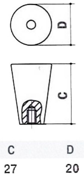 Меблева ручка нержавіюча сталь MVM SS-1027-20 SS