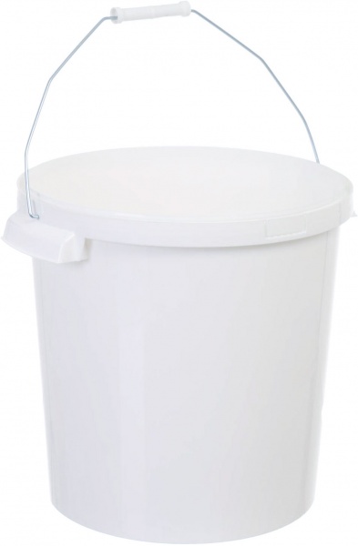 Ведро Poliplast с металлической ручкой (пищевой пластик) 20 л белый 