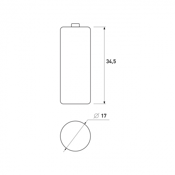 Батарейка Euroelectric CR123A 1 шт. (BL-CR123A-EE(1)) 