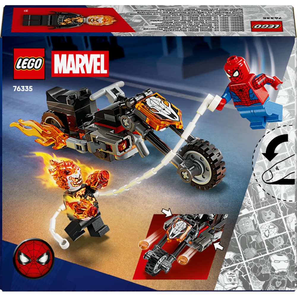 Конструктор LEGO Super Heroes Marvel Людина-павук vs. Примарний вершник на мотоциклі 76335