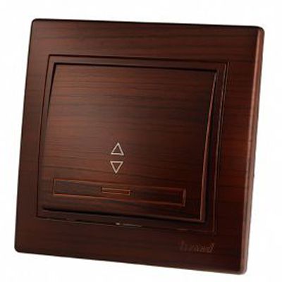 Выключатель одинарный проходной Mira 701-0404-105 античный кедр