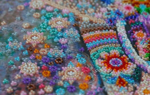 Набор для вышивания бисером на натуральном художественном холсте Чудо Индии AB-587 Абрис Арт 