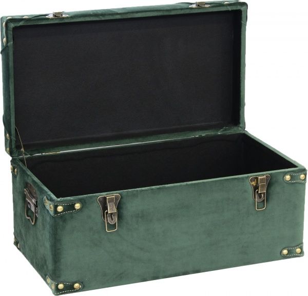 Сундук-пуф Art&Crafts Велюр 57х30х29 см зеленый 