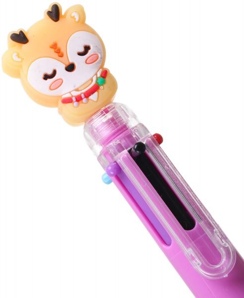 Ручка детская Лесные звери 6 в 1 в ассортименте 