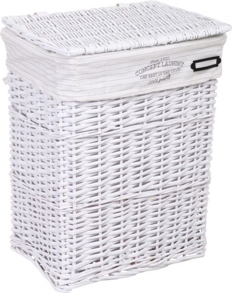 Кошик плетений Tony Bridge Basket з текстилем 37х27х48 см HQN20-1AB-2 