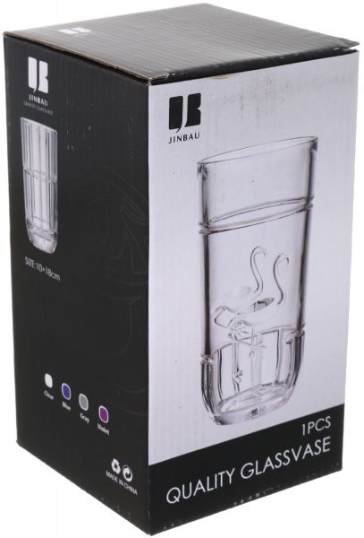 Ваза скляна Crystal Beatrice 18 см YIWU