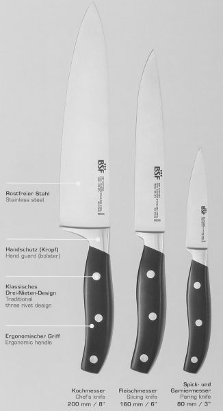 Набор ножей Daytona 3 предмета 19910-000-0 BSF
