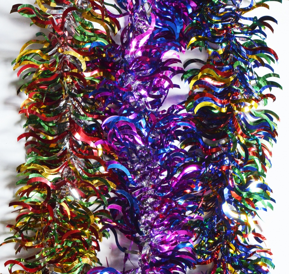 Гирлянда декоративная Волна разноцветная 1,6 м