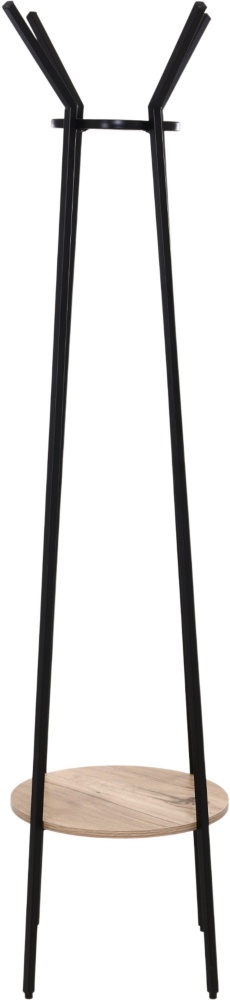 Вешалка-стойка для одежды Центр Меблів Твин 480х480х1700 мм черный/бежевый