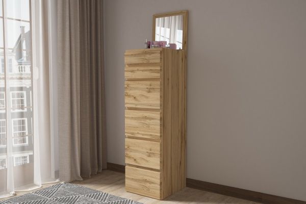 Комод Lion Норд-4 400х430х1336 дуб аппалачи 