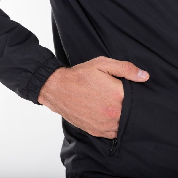 Ветровка Joma CREW IV RAINJACKET BLACK-ANTHRACITE 101576.110 L черный