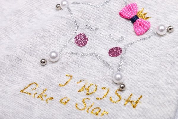 Шапочка дитяча для дівчинки Kraft 302-Т р.48-50 світло-сірий 