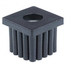 Заглушка на трубу квадратна Новація М10 30х30 мм внутрішня