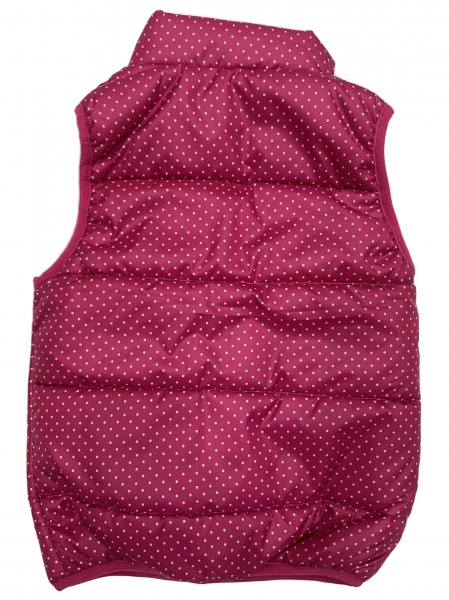 Жилет дитячий для дівчинки JOIKS р.128 малиновий JD-14/128 