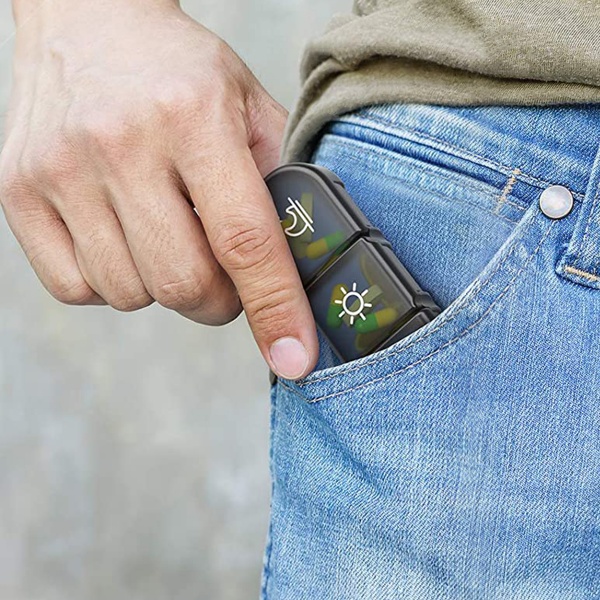 Органайзер для таблеток MVM PC-17 BLACK 41x119x157 мм