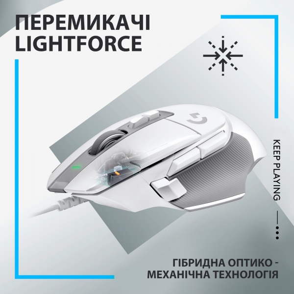 Мышка Logitech G502 X white (910-006146) 