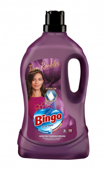 Гель для машинной и ручной стирки Bingo Whites&Colors 3 л 