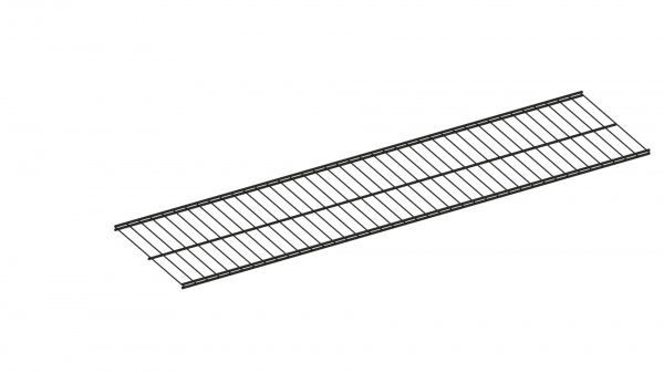 Полка для гардеробной системы Kolchuga 1206 мм черный