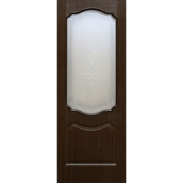 Дверне полотно ПВХ ОМіС Прима ЗС+КМ 900 мм каштан