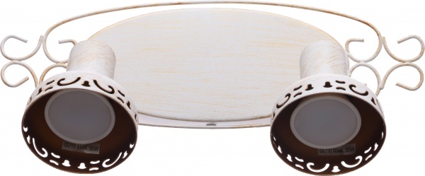 Спот Arte Lamp A5219AP-2WG 2x35 Вт GU10 бело-золотистый Focus 