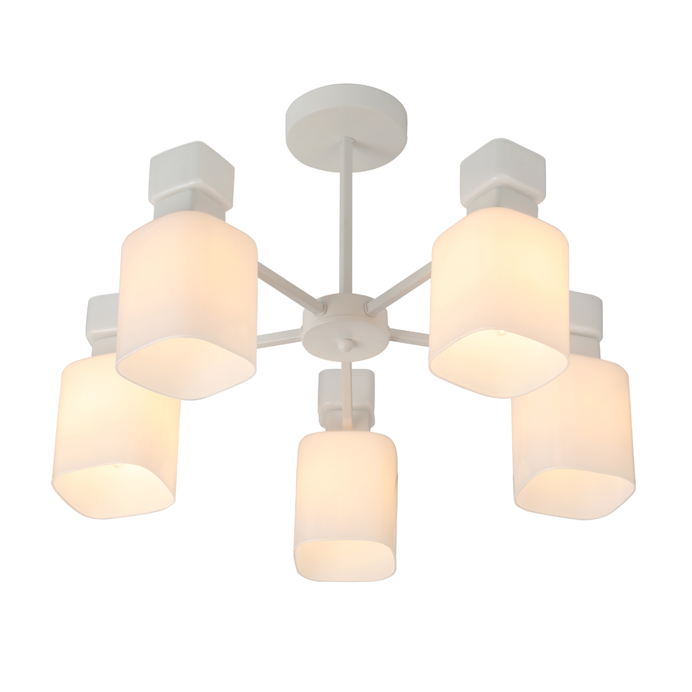 Люстра подвесная ARDERO Olivia 5x15 Вт E27 белый BL1150