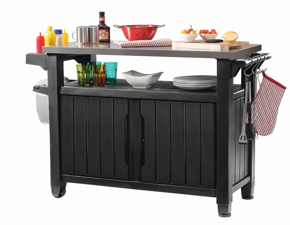 Стіл-шафа для зберігання Keter UNITY 54x134 см графіт