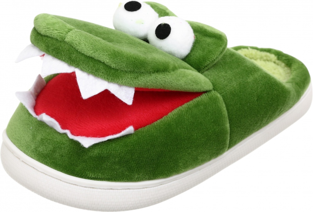 Тапочки для мальчиков HW Крокодил р.32-33 зеленый NULL