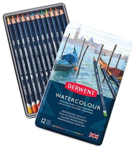 Олівці акварельні Watercolour 12 шт. Derwent