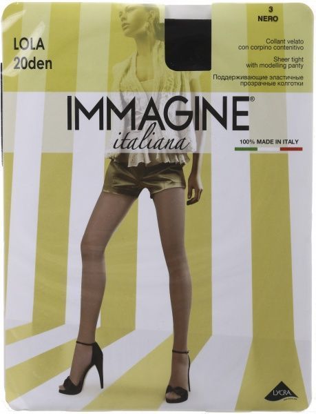 Колготки женские Immagine Lola 20 Den Nero р. 3 черный 1 шт. 