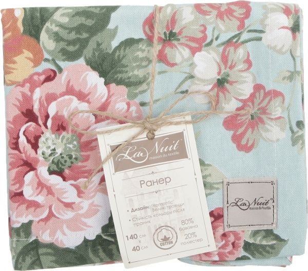 Раннер Большие розы 40x140 см разноцветный La Nuit 