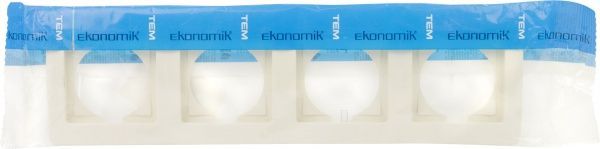 Рамка четырехместная TEM Ekonomik вертикальная кремовый 4324463