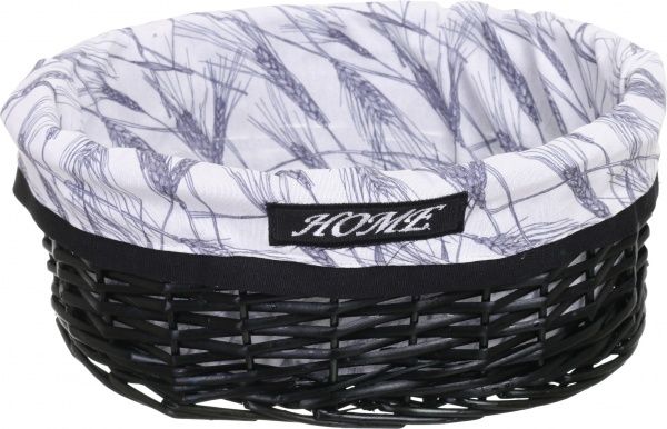 Корзинка плетеная Tony Bridge Basket с текстилем 35х25х16 см HQN20-3CD-4 