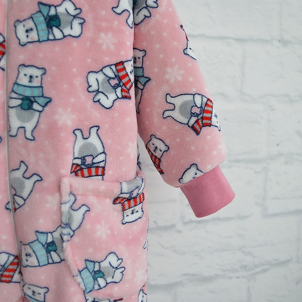 Ромпер для девочки Blanka Медвежонки р.92 розовый 110078 