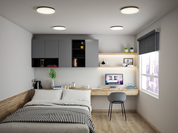 Светильник светодиодный V-WATT Zefir RBK 50 Вт IP40 черный 