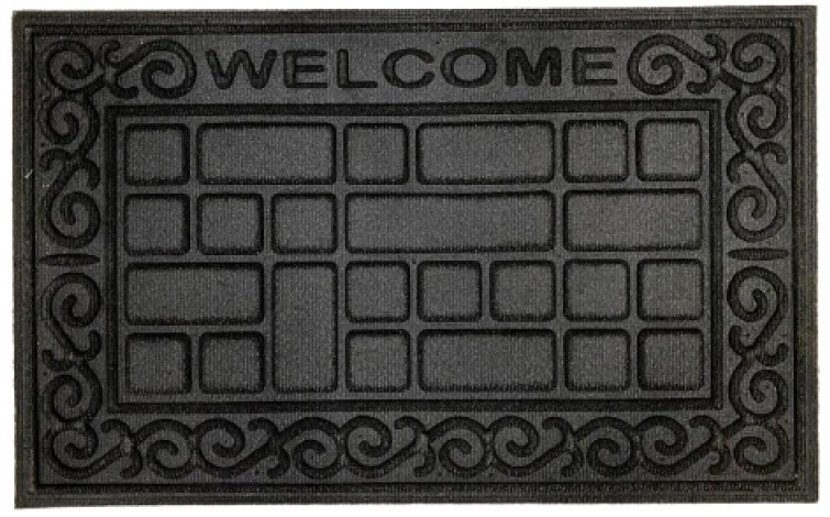 Коврик YPGROUP К-704 черный 80х120 см