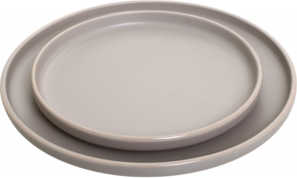 Тарелка обеденная Bella Vita Valley 21 см серая