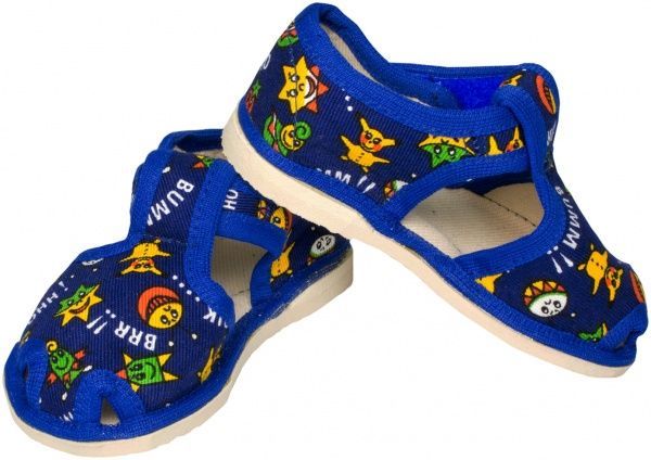 Капці для хлопчиків Экотапок Сандалик літній сині 1075 р.28,5