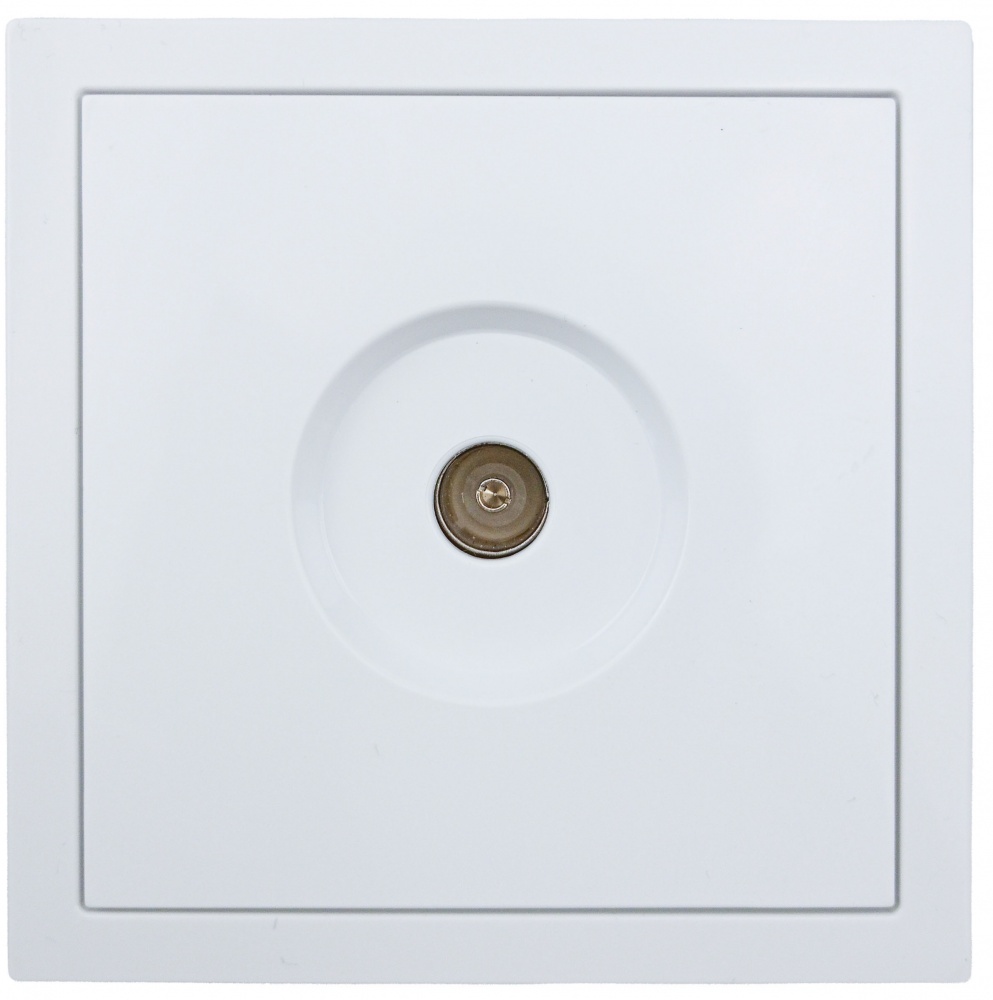 Механізм розетки TV прохідна HausMark Juna IP20 білий