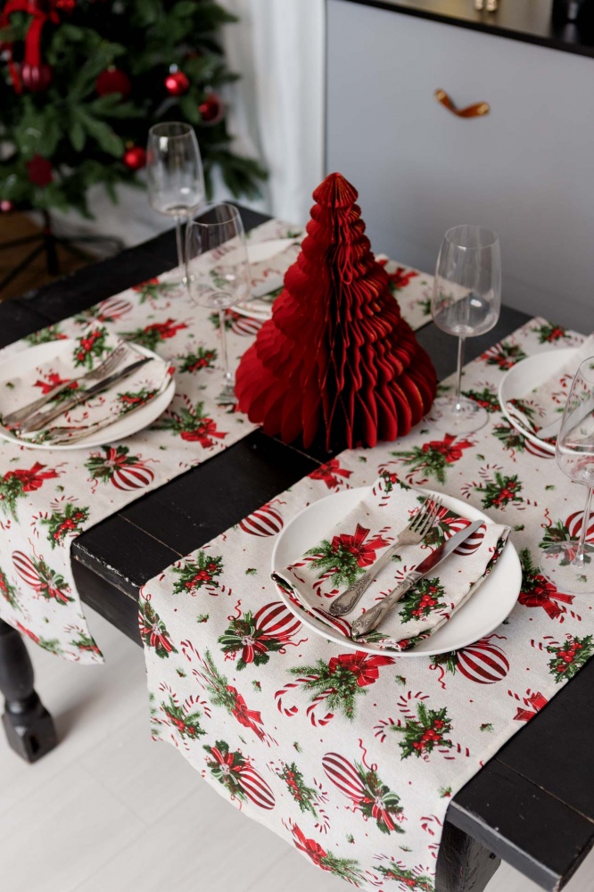 Раннер STRIPE BALLS 40x136 см Прованс