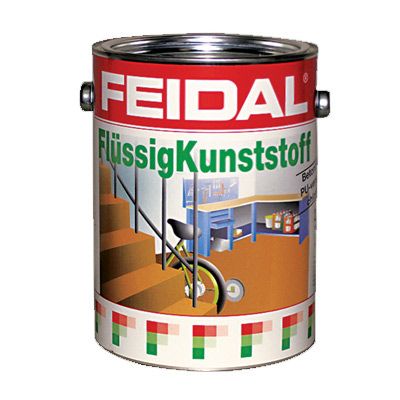 Емаль Feidal Рідкий пластик світло-сіра 0.75 л