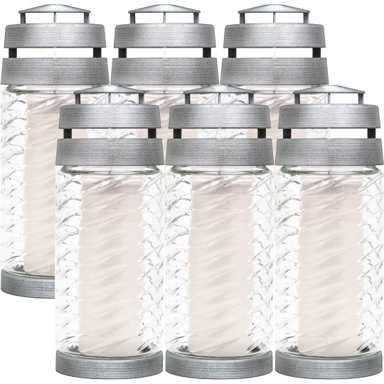 Лампада Bolsius стеклянная Longing, белая (49 часов)